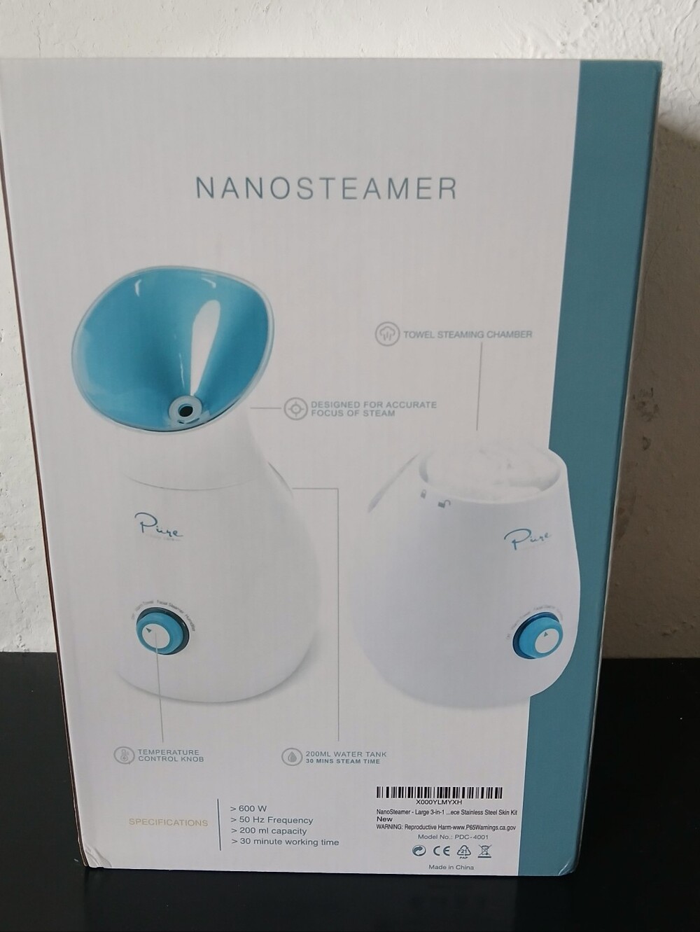 Pure Daily Care NanoSteamer Large 3-in-1 Nano Ionic Facial Steamer